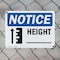Signmission Height _, 10 in W x Rectangle, Plastic OS-2PACK-NS-P-710-L-13452 - alternate 6
